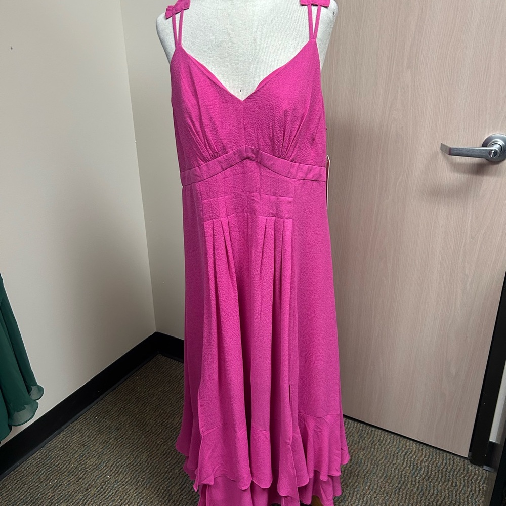 Nanette Lepore Vibrant Pink Maxi Dress